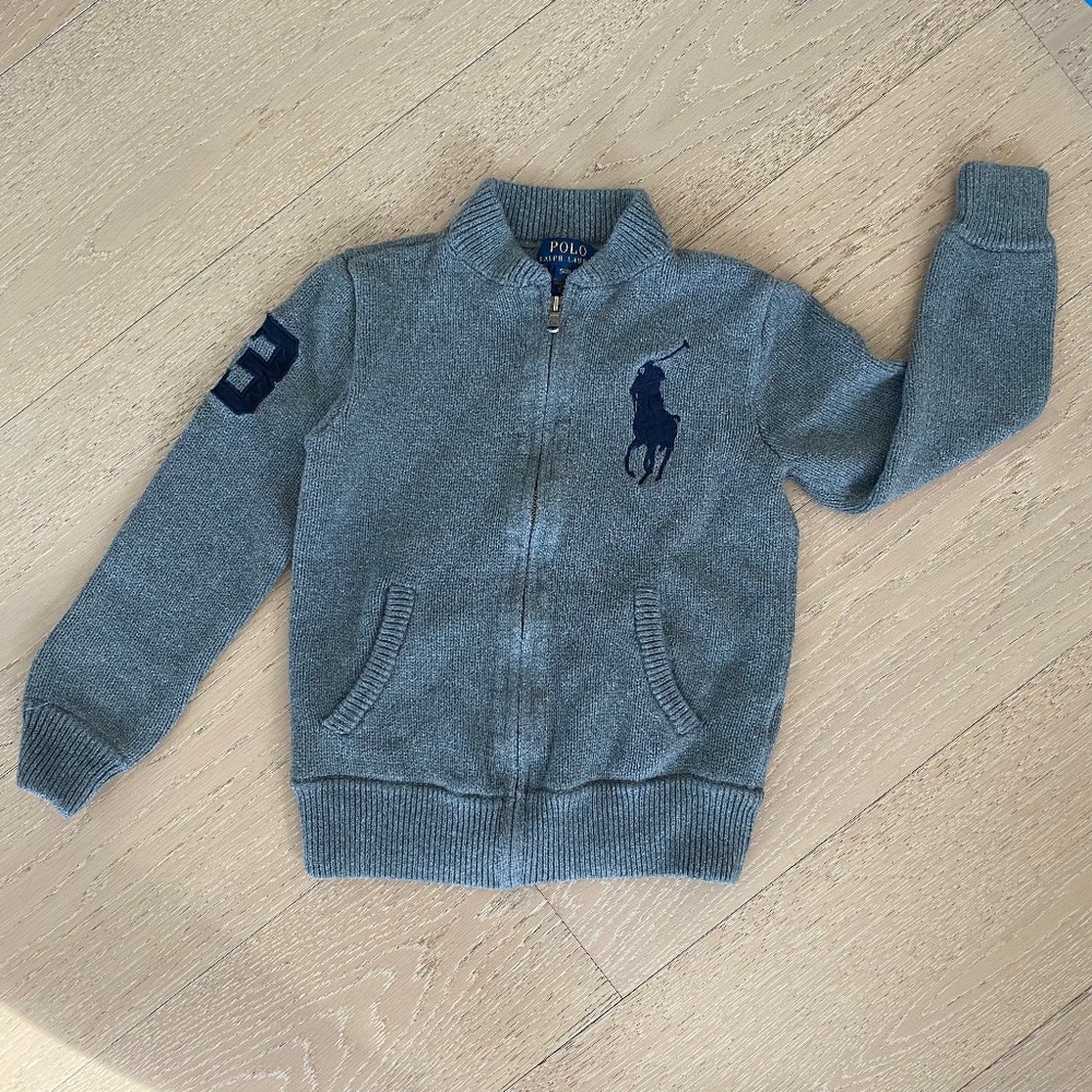 Polo Ralph Lauren Full Zip Cotton Cardigan Sweater, Size S(8)